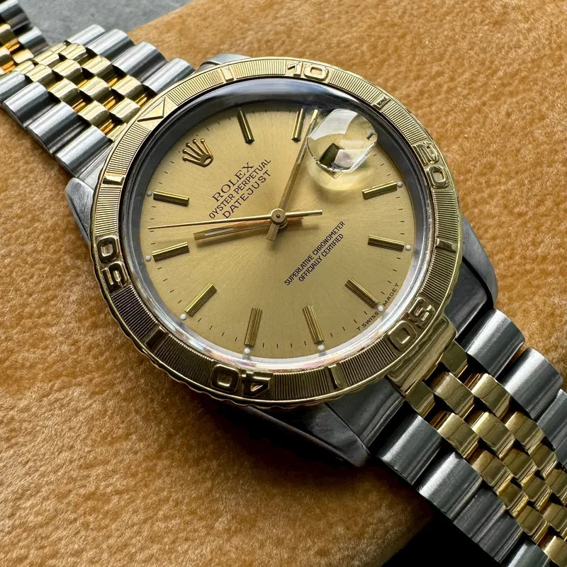 1991 Rolex Turn O Graph 16263 Two Tone 36mm Datejust Jubilee Bracelet with box