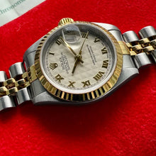 Load image into Gallery viewer, 1995 Rolex Datejust Pyramid Dial 69173 - Jubilee band + Serviced + Box + Papers
