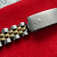 Load image into Gallery viewer, 1995 Rolex Datejust Pyramid Dial 69173 - Jubilee band + Serviced + Box + Papers
