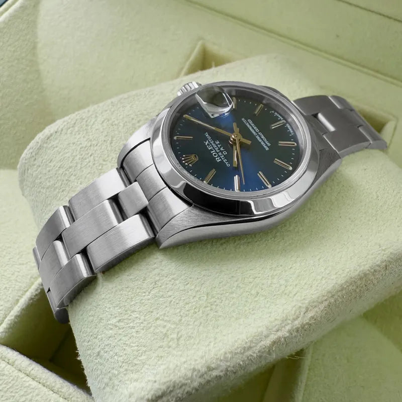 1995 Rolex Oyster Perpetual 69160 – Blue Dial Polished and Serviced!