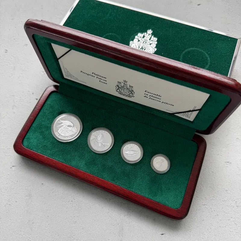 1996 Platinum Canada 1.85oz Proof Coin Set – 675 Minted – Peregrine Falcon