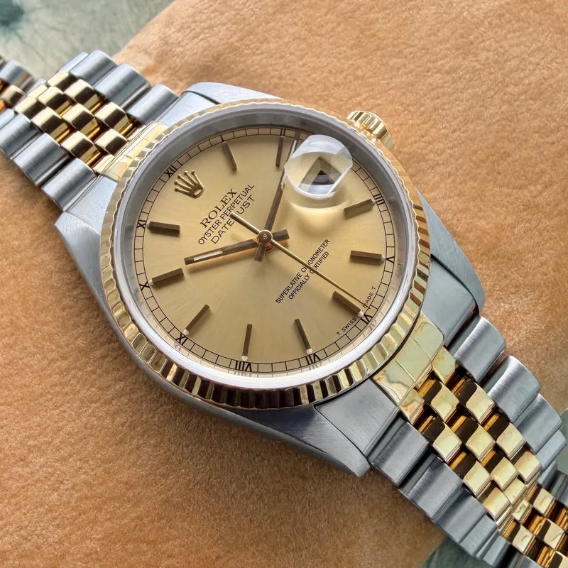 1996 Rolex 16233 Jubilee Datejust - Box - Rolex Serviced Warranty Card