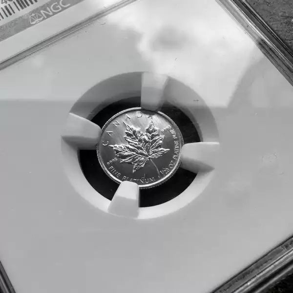 1997 Canada Platinum 1/20th Mapleleaf NGC MS 68