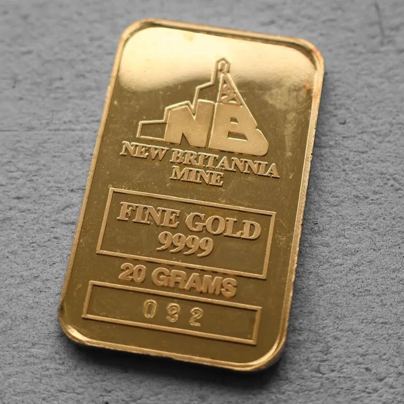 1998 Johnson Matthey 20 Gram Gold Bar Struck .9999+ - New Britannia Mint