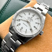 Load image into Gallery viewer, 1998 Rolex Air King Oyster Bracelet 14010 white dial - Box and booklets
