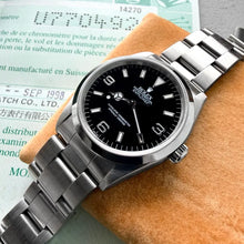 Load image into Gallery viewer, 1998 Rolex Explorer 14270 – Box and Papers + Unpolished - Swiss Only
