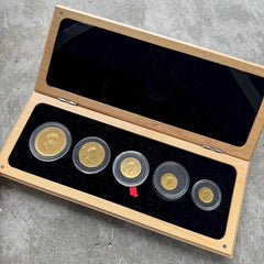 1999 20 Year Anniversary Canada 1.85oz Gold Fractional set - Coloured Set