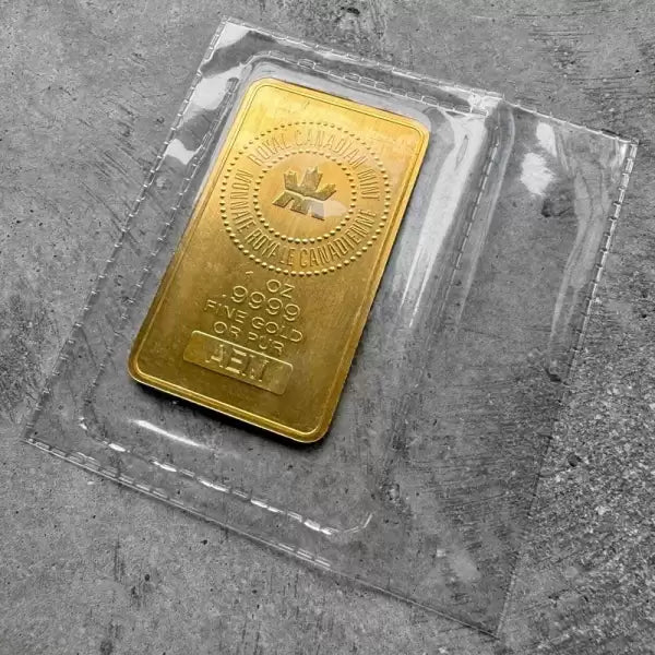 1999 / 2000 Royal Canadian Mint RCM 1 oz Gold Bar .9999 1oz