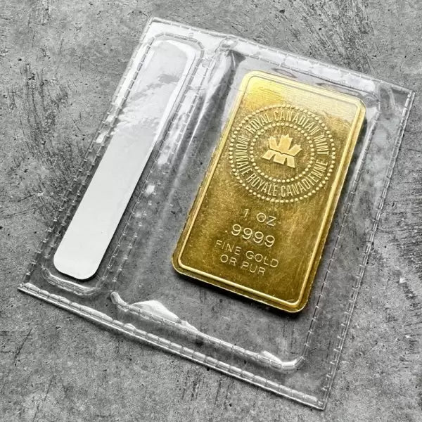 1999 / 2000 Royal Canadian Mint RCM 1 oz Gold Bar .9999 1oz Millennium
