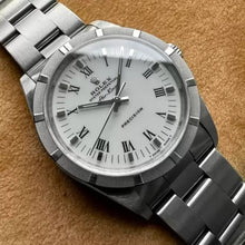 Load image into Gallery viewer, 1999 Rolex Air King Date 14010 - Box Papers - Engine Turned Bezel - Unpolished
