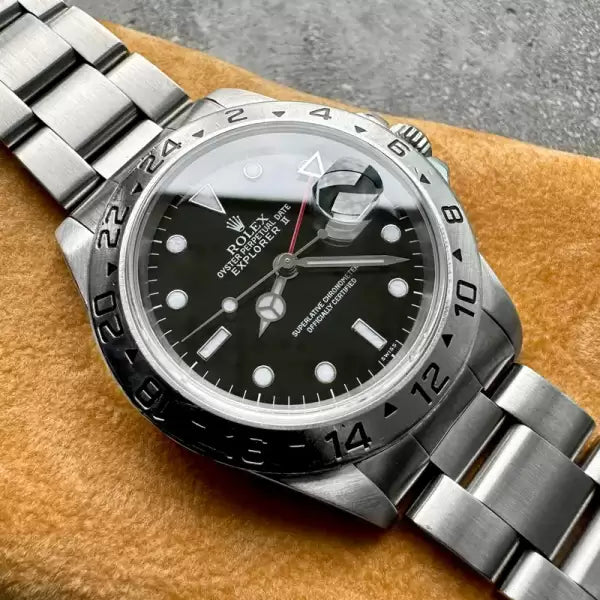 1999 Rolex Explorer II Black Dial 16570 Black Dial – Box and Papers