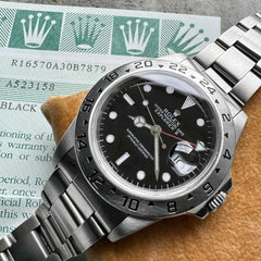 1999 Rolex Explorer II Black Dial 16570 Black Dial – Box and Papers