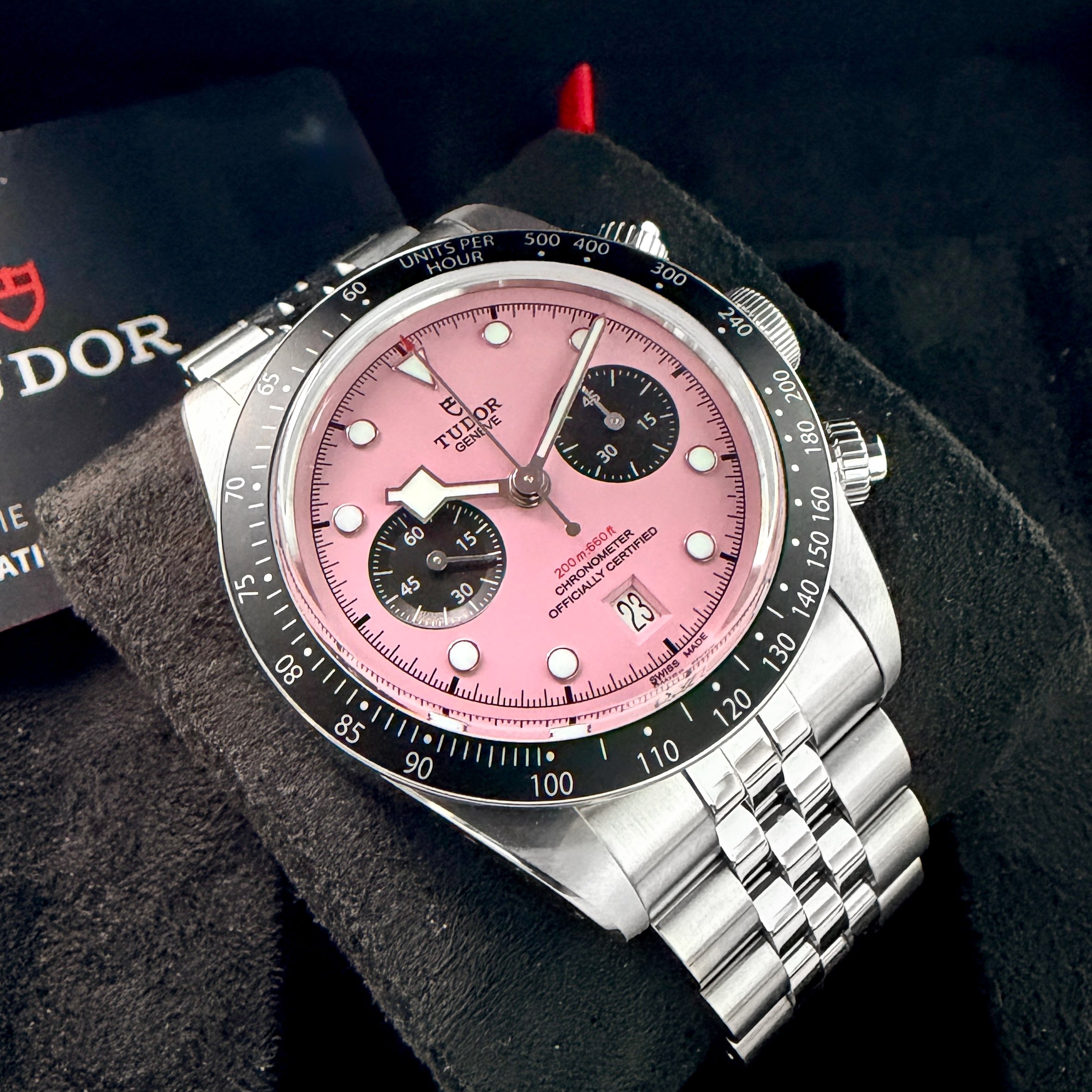 2024 Tudor Black Bay Chrono 79360N Stainless - 79360 - Pink Miami Box + Papers