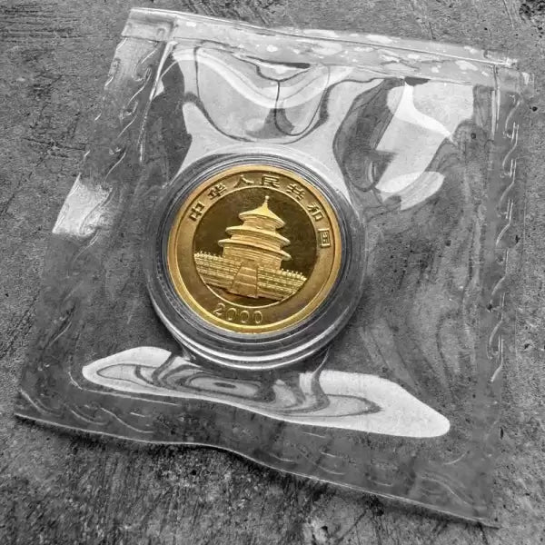 2000 Gold Panda 1/10 oz Gold .9999+ Fine 10 Yuan Sealed