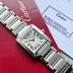 2000 Cartier Tank Française 2384 – Serviced + Box and Papers