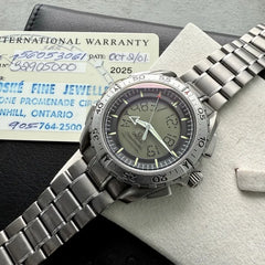 2001 Omega Speedmaster 32905000 Titanium x33 Mission First – Box and Papers