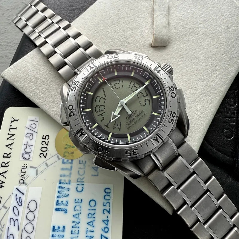 2001 Omega Speedmaster 32905000 Titanium x33 Mission First – Box and Papers