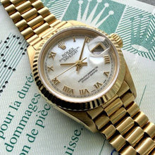 Load image into Gallery viewer, 2001 Rolex Datejust Solid Gold 79178 Box Papers Unpolished - Mother of Pearl
