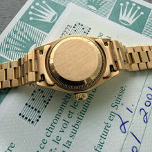 Load image into Gallery viewer, 2001 Rolex Datejust Solid Gold 79178 Box Papers Unpolished - Mother of Pearl

