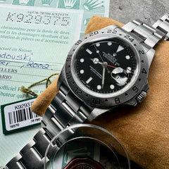 2002 Rolex Explorer II Black Dial 16570 Black Dial – Box and Papers