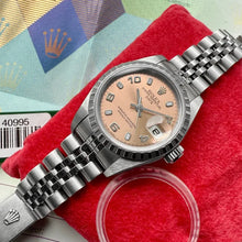 Load image into Gallery viewer, 2004 Rolex Datejubilee 79240 Pink Dial - Box Papers - Unpolished + Stickered!
