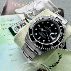 2005 Rolex Submariner Stainless Steel - Box and Papers 16610 T - Serviced