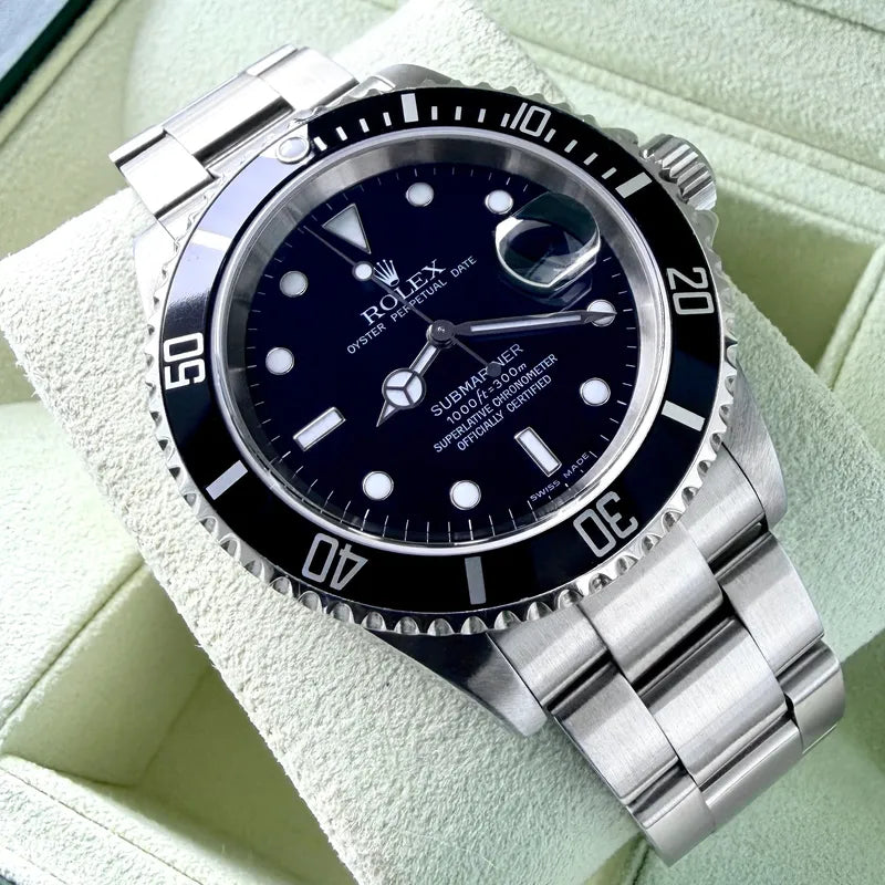 2005 Rolex Submariner Stainless Steel - Box and Papers 16610 T - Serviced