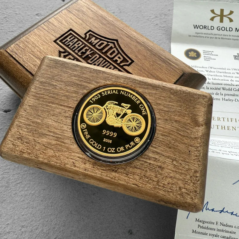 2006 Canada 1 oz Gold Coin - Harley Davidson 1903 Serial Number One