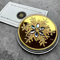 2006 Crystal Snowflake $300 Canada 14KT Gold Coin - Complete Set - Low Mintage