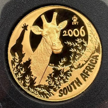Load image into Gallery viewer, 2006 South Africa Natura Proof Gold 4 Coin Set 1.85 oz - Giraffe

