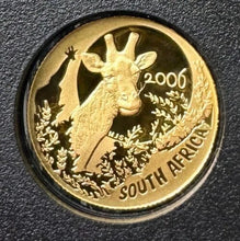 Load image into Gallery viewer, 2006 South Africa Natura Proof Gold 4 Coin Set 1.85 oz - Giraffe
