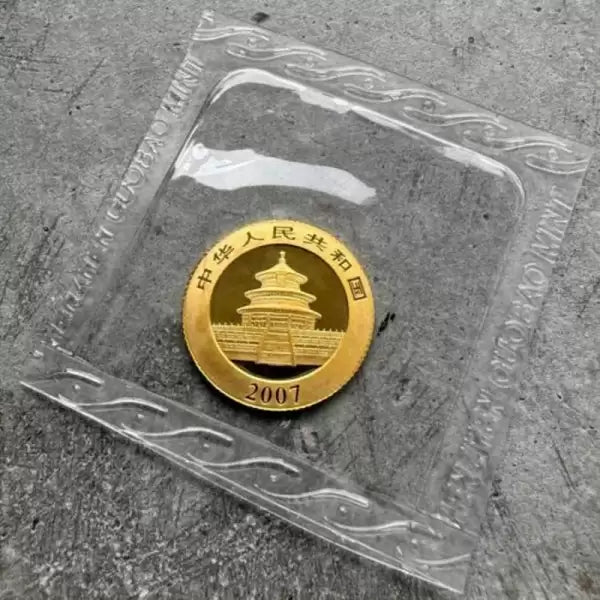 2007 Gold Panda 1/10 oz Gold .9999+ Fine 10 Yuan Sealed