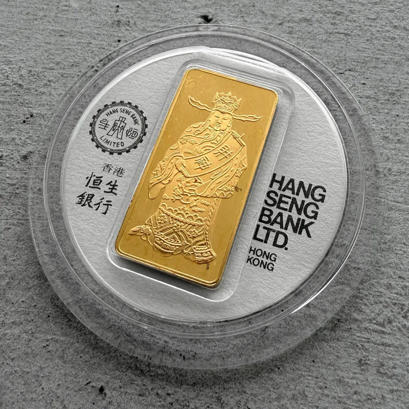 Hang Sang Bank 18.7145 gram .9999 Gold Bar Royal Mint - Original Case + COA
