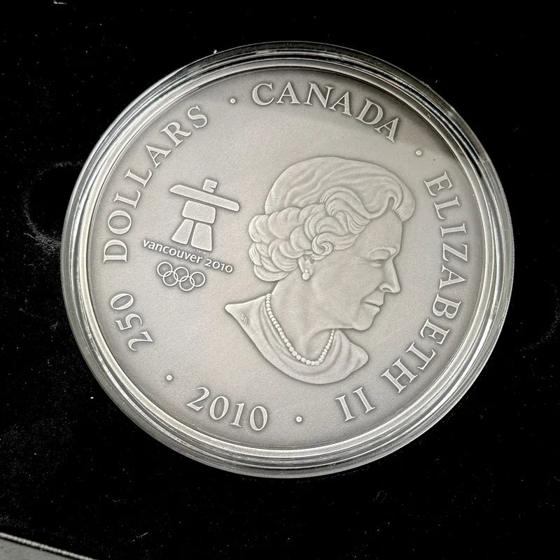 2010 Olympic Games The Eagle Canada $250 Kilo Silver Coin Mintage 1500