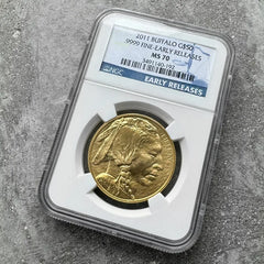 2011 Gold Buffalo 1 oz Gold Coin NGC Gem MS 70 Early Release