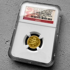 2012 $15 Gold Year of the Dragon Australia NGC Proof PF 70 First Strike