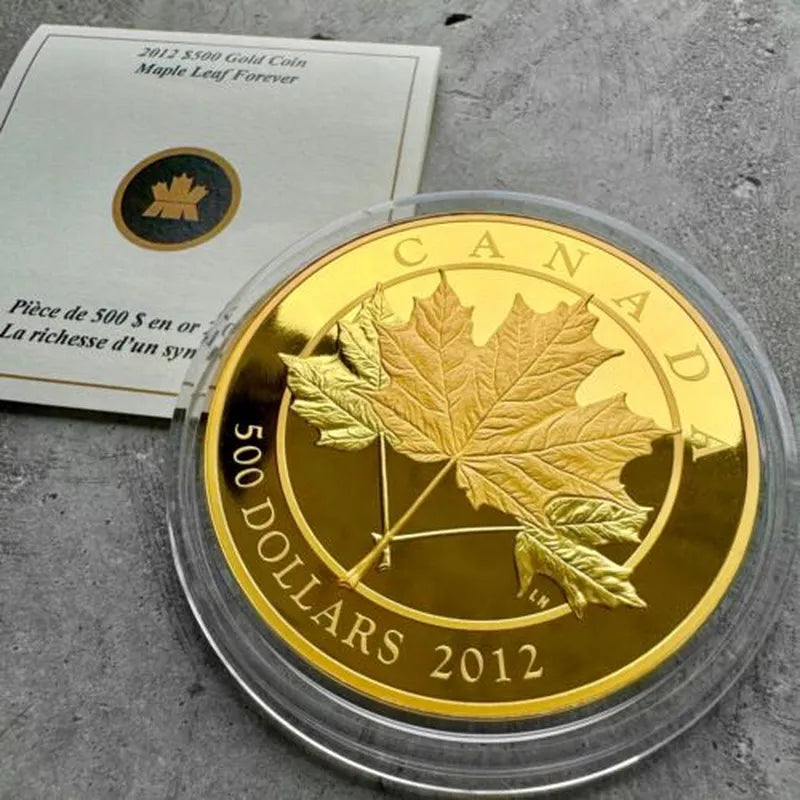 2012 Canada $500 5oz Gold Coin - Maples Leaf Forever