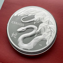 Load image into Gallery viewer, 2013 Year of the Snake Canada $250 Kilo Silver Coin
