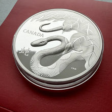 Load image into Gallery viewer, 2013 Year of the Snake Canada $250 Kilo Silver Coin
