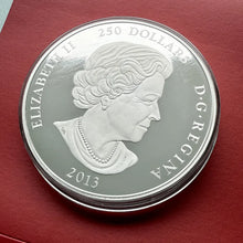 Load image into Gallery viewer, 2013 Year of the Snake Canada $250 Kilo Silver Coin
