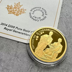 2014 Canada $200 Royal Generations Queen Elizabeth 1oz Gold Coin