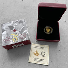 Load image into Gallery viewer, 2014 $200 75th Anniversary of the First Royal Visit Canada 1.066 oz Gold Coin
