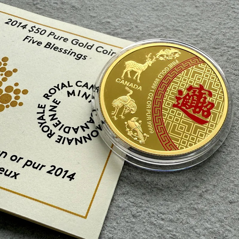 2014 $200 Five Blessings gold coin