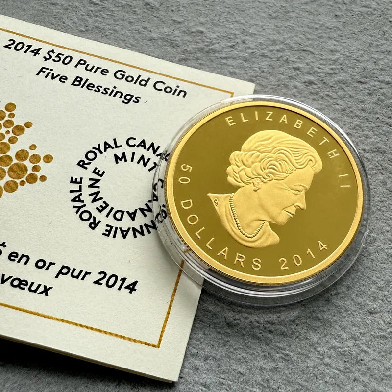 2014 $200 Five Blessings gold coin