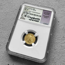 Load image into Gallery viewer, 2016 $5 Gold Eagle PCGS MS 70 30th Anniversary - Elizabeth Jones
