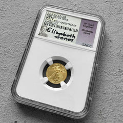 2016 $5 Gold Eagle PCGS MS 70 30th Anniversary - Elizabeth Jones