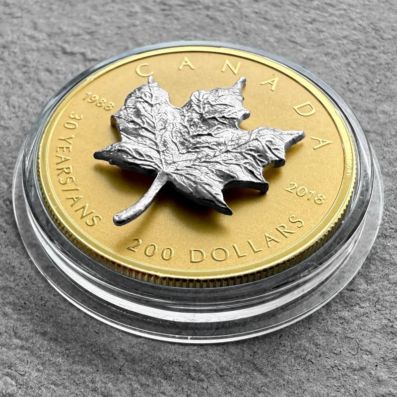 2018 Canada Celebrating SIlver Maple 1 oz Gold Coin
