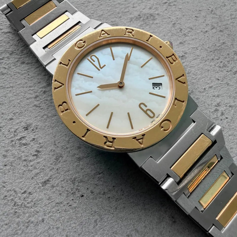 2019 Bvlgari Bvlgari Two Tone mother of pearl dial BBL33WSPG + Papers