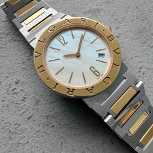 Load image into Gallery viewer, 2019 Bvlgari Bvlgari Two Tone mother of pearl dial BBL33WSPG + Papers

