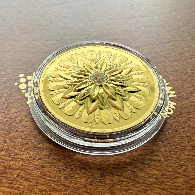 2019 Canada $200 Forevermark set with .2 Carat Black Canadian mined Diamond